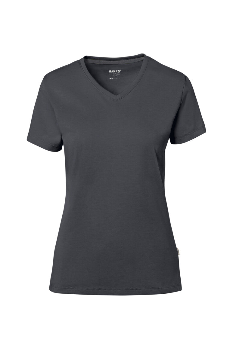 NO. 169 HAKRO COTTON TEC® DAMEN V-SHIRT Gr. XS - 3XL