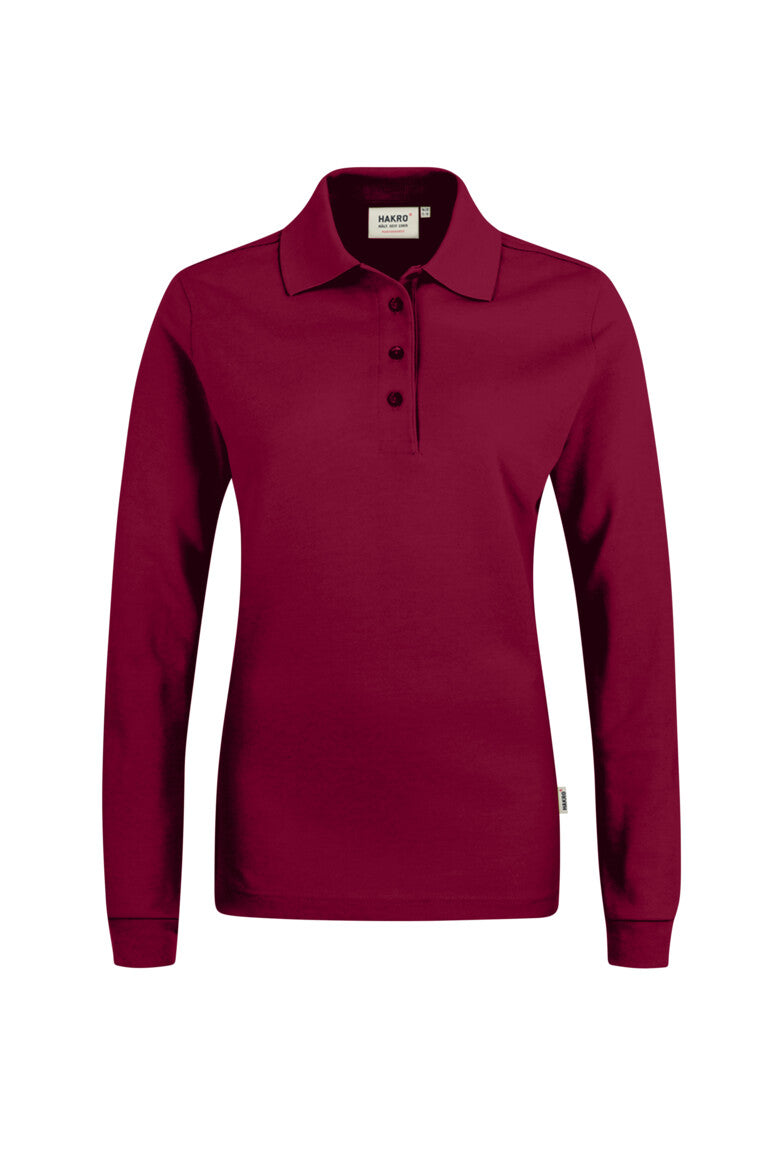 NO. 215  HAKRO DAMEN LONGSLEEVE-POLOSHIRT MIKRALINAR® Gr. XS - 6XL