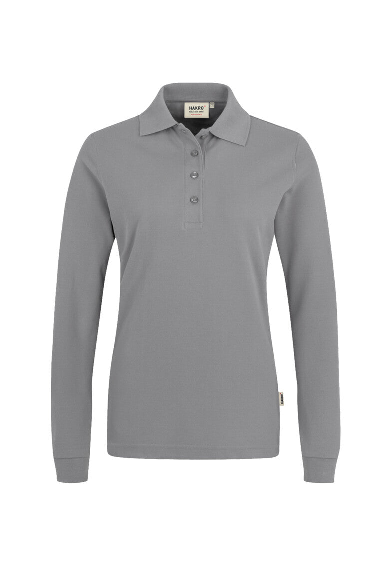 NO. 215  HAKRO DAMEN LONGSLEEVE-POLOSHIRT MIKRALINAR® Gr. XS - 6XL