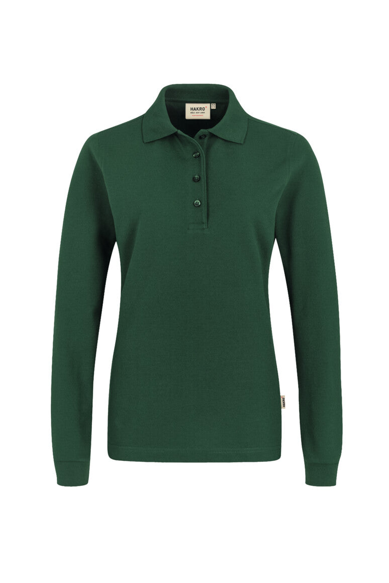 NO. 215  HAKRO DAMEN LONGSLEEVE-POLOSHIRT MIKRALINAR® Gr. XS - 6XL