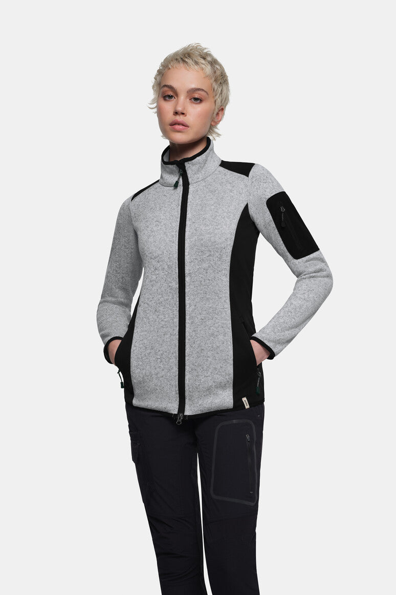 NO. 236  HAKRO DAMEN STRICKFLEECEJACKE CHURCHILL Gr. XS - 3XL