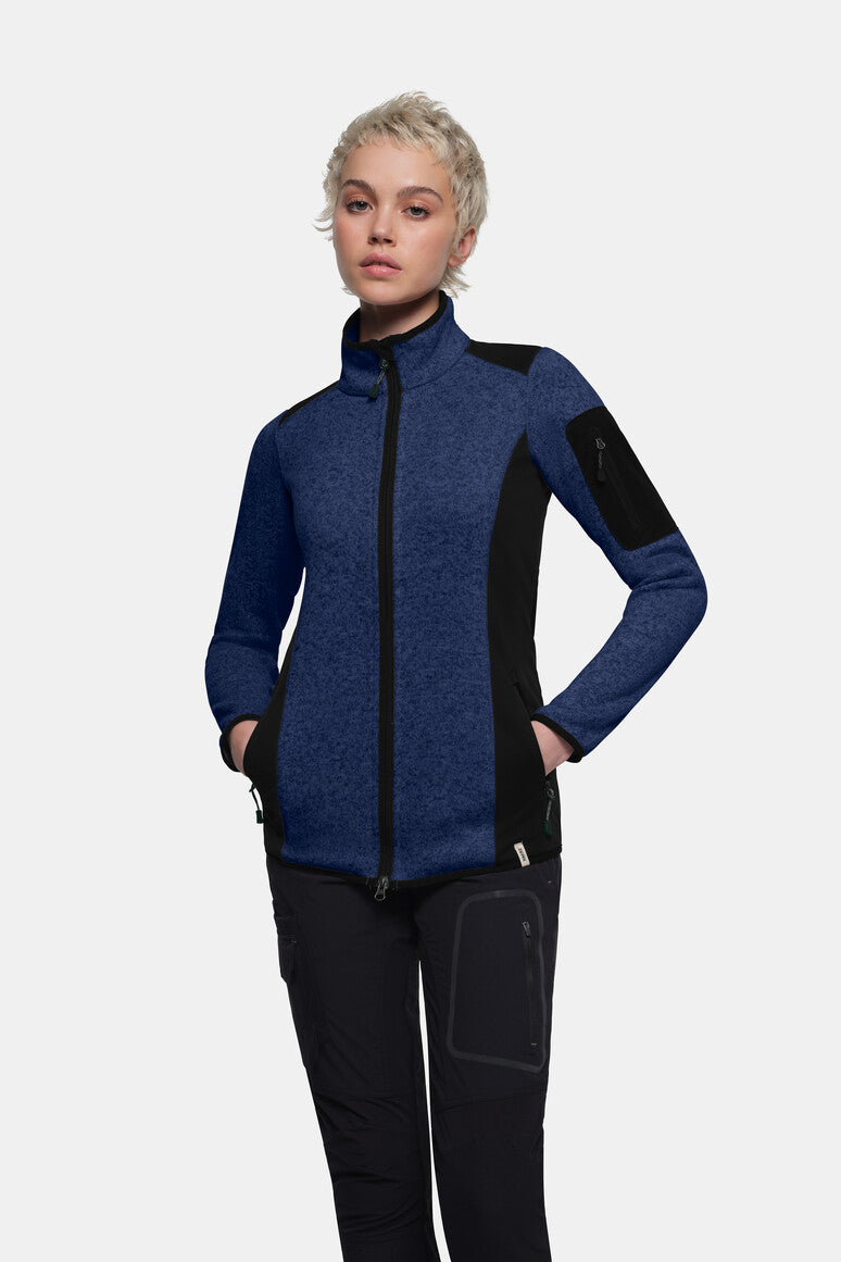 NO. 236  HAKRO DAMEN STRICKFLEECEJACKE CHURCHILL Gr. XS - 3XL