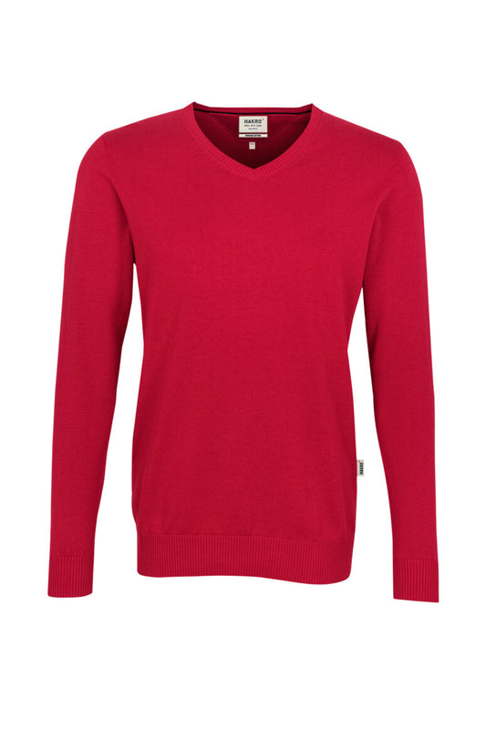 NO. 143 HAKRO UNISEX V-PULLOVER PREMIUM-BAUMWOLLE Gr. XS - 3XL