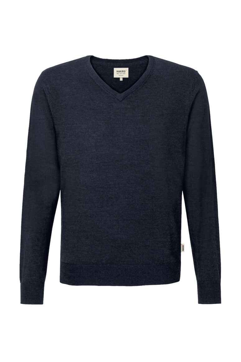 NO. 144  HAKRO UNISEX V-PULLOVER MERINO-WOLLE Gr. XS - 3XL