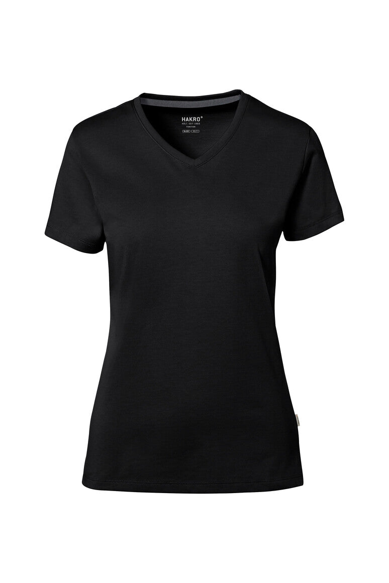 NO. 169  HAKRO COTTON TEC® DAMEN V-SHIRT Gr. XS - 3XL
