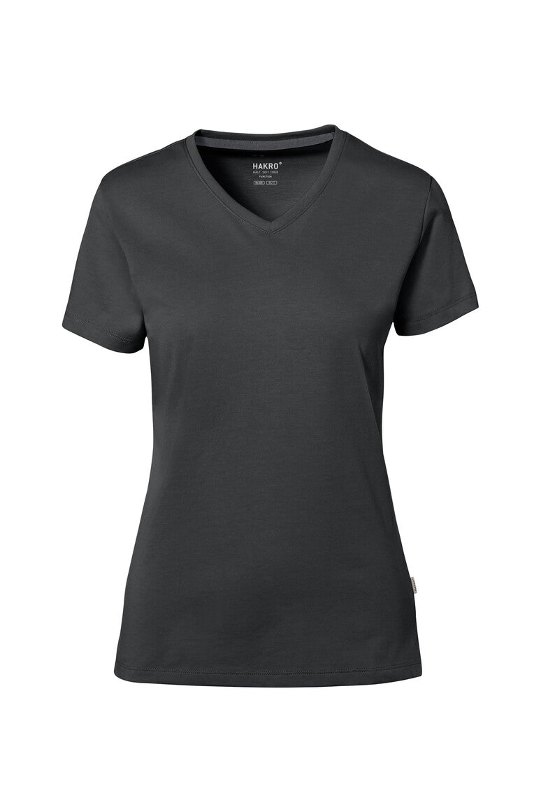 NO. 169  HAKRO COTTON TEC® DAMEN V-SHIRT Gr. XS - 3XL