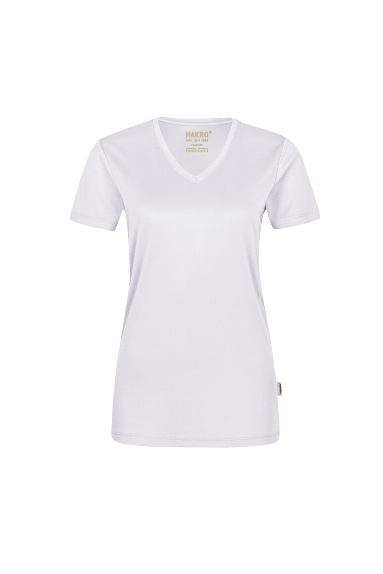 NO. 187  HAKRO DAMEN V-SHIRT COOLMAX® Gr. XS - 3XL