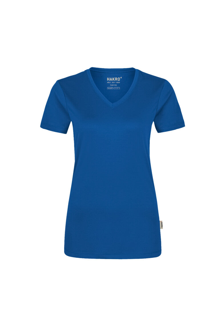 NO. 187  HAKRO DAMEN V-SHIRT COOLMAX® Gr. XS - 3XL