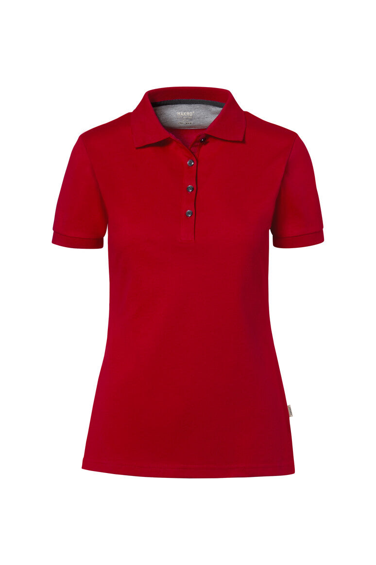 NO. 214  HAKRO COTTON TEC® DAMEN POLOSHIRT Gr. XS - 3XL