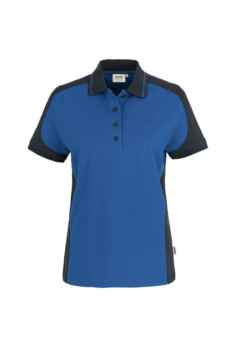 NO. 239  HAKRO DAMEN POLOSHIRT CONTRAST MIKRALINAR® Gr. XS - 6XL
