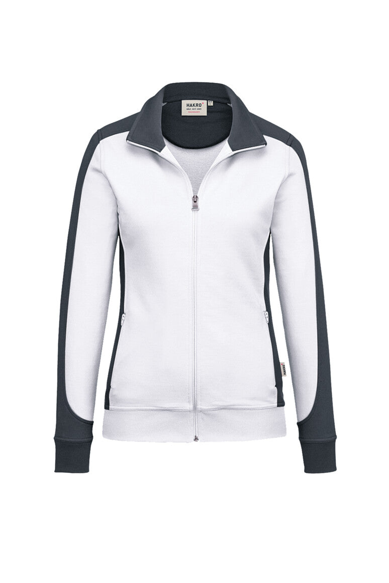 NO. 277  HAKRO DAMEN SWEATJACKE CONTRAST MIKRALINAR® Gr. XS - 6XL