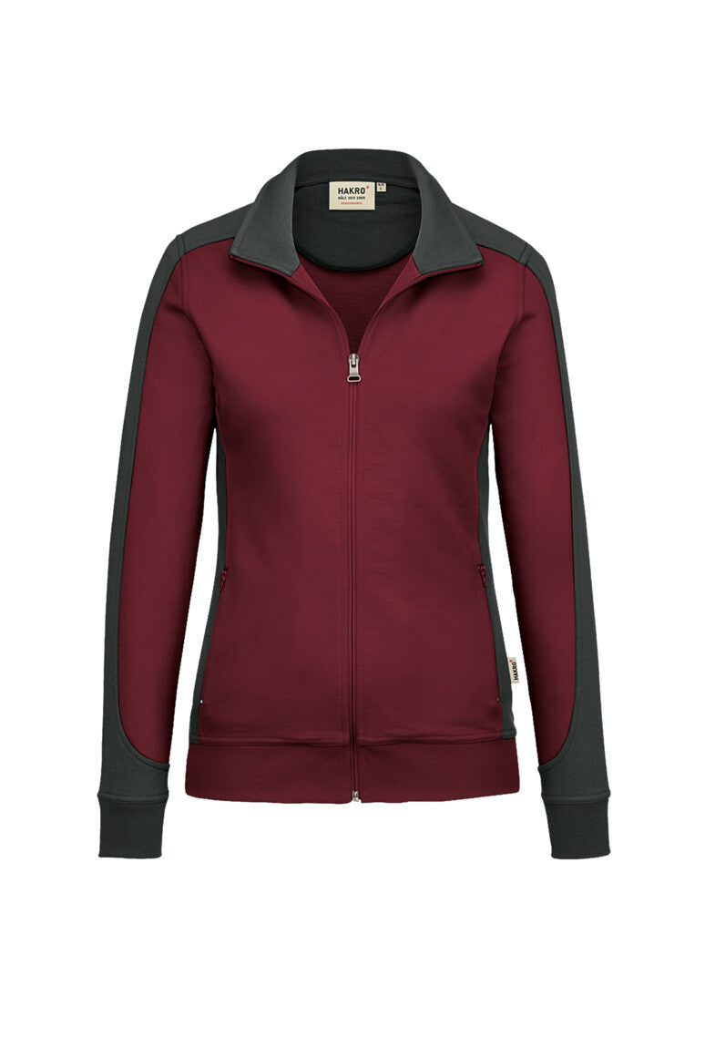 NO. 277  HAKRO DAMEN SWEATJACKE CONTRAST MIKRALINAR® Gr. XS - 6XL