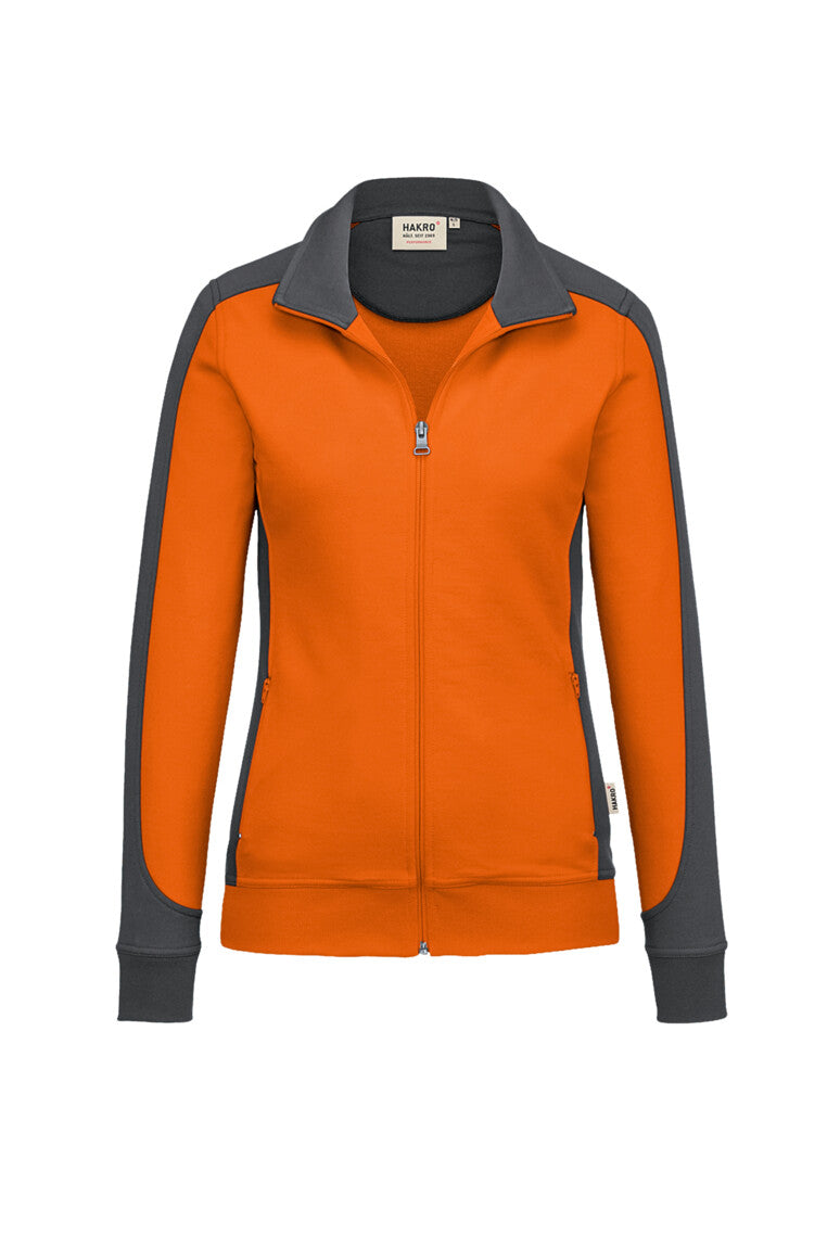NO. 277  HAKRO DAMEN SWEATJACKE CONTRAST MIKRALINAR® Gr. XS - 6XL