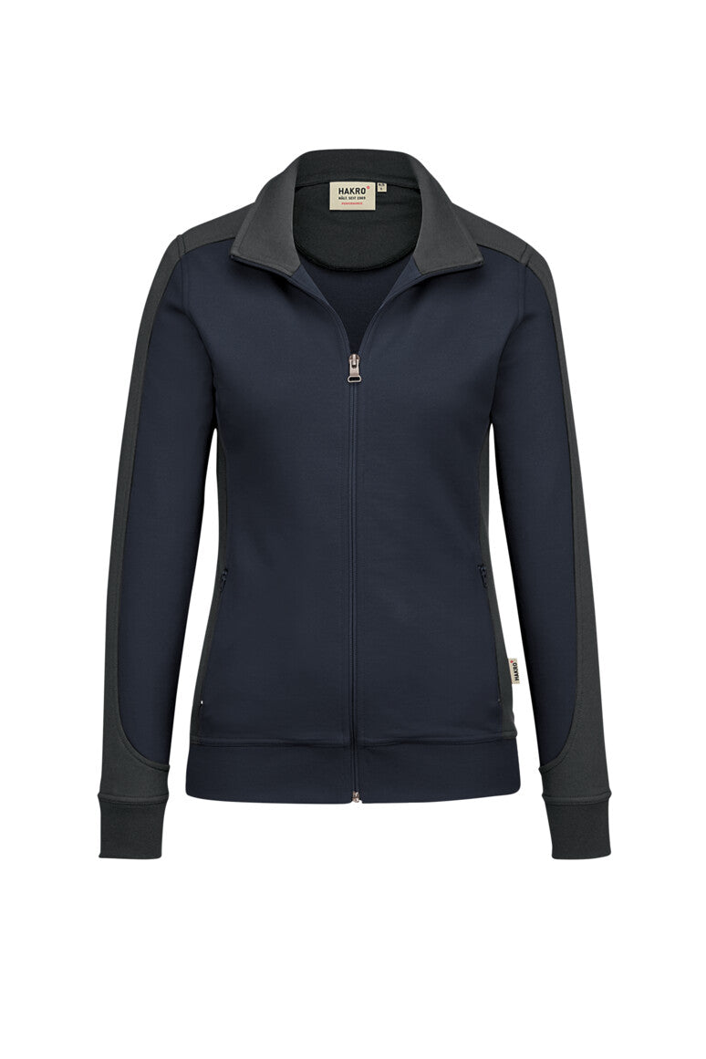 NO. 277  HAKRO DAMEN SWEATJACKE CONTRAST MIKRALINAR® Gr. XS - 6XL
