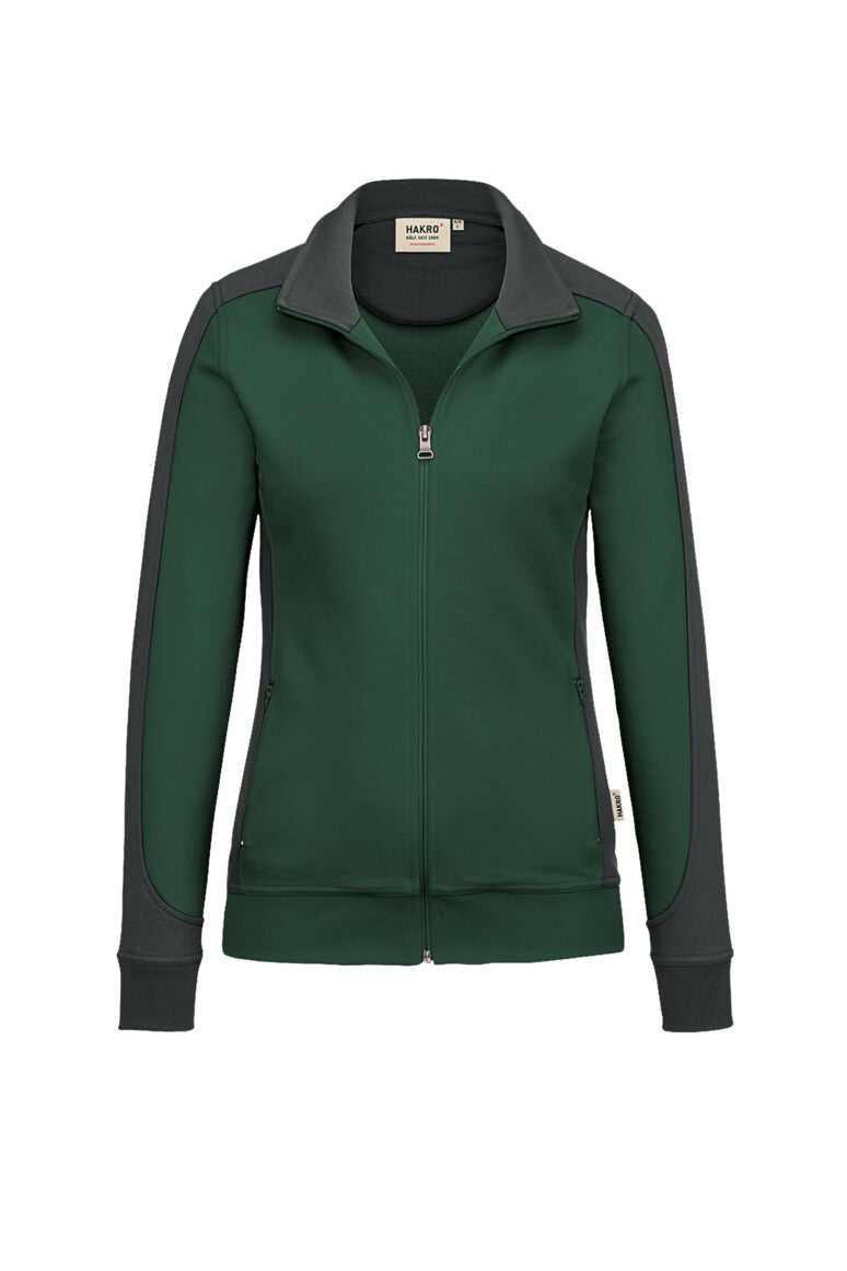 NO. 277  HAKRO DAMEN SWEATJACKE CONTRAST MIKRALINAR® Gr. XS - 6XL