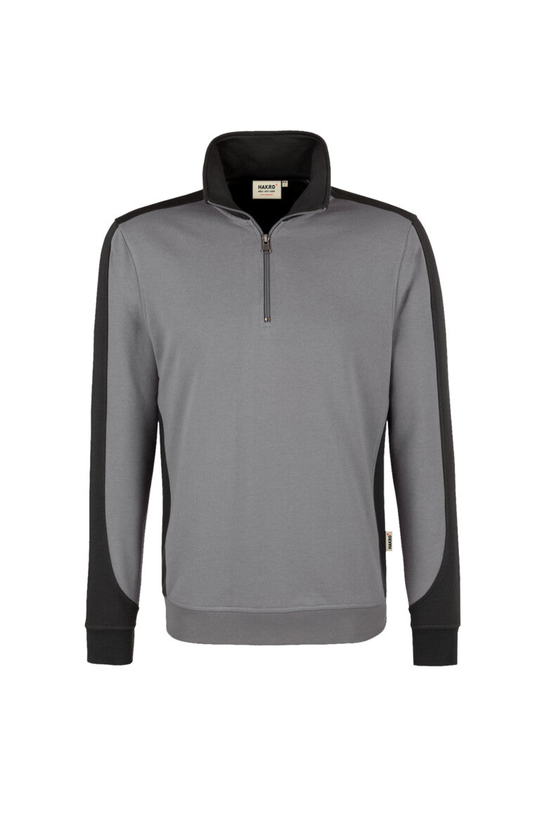 NO. 476  HAKRO UNISEX ZIP-SWEATSHIRT CONTRAST MIKRALINAR® Gr. XS - 6XL