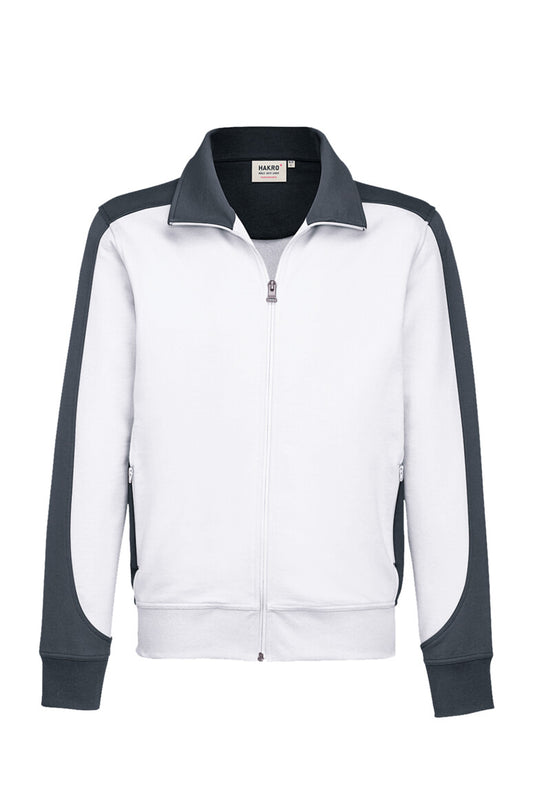 NO. 477  HAKRO HERREN SWEATJACKE CONTRAST MIKRALINAR®  Gr. XS - 6XL