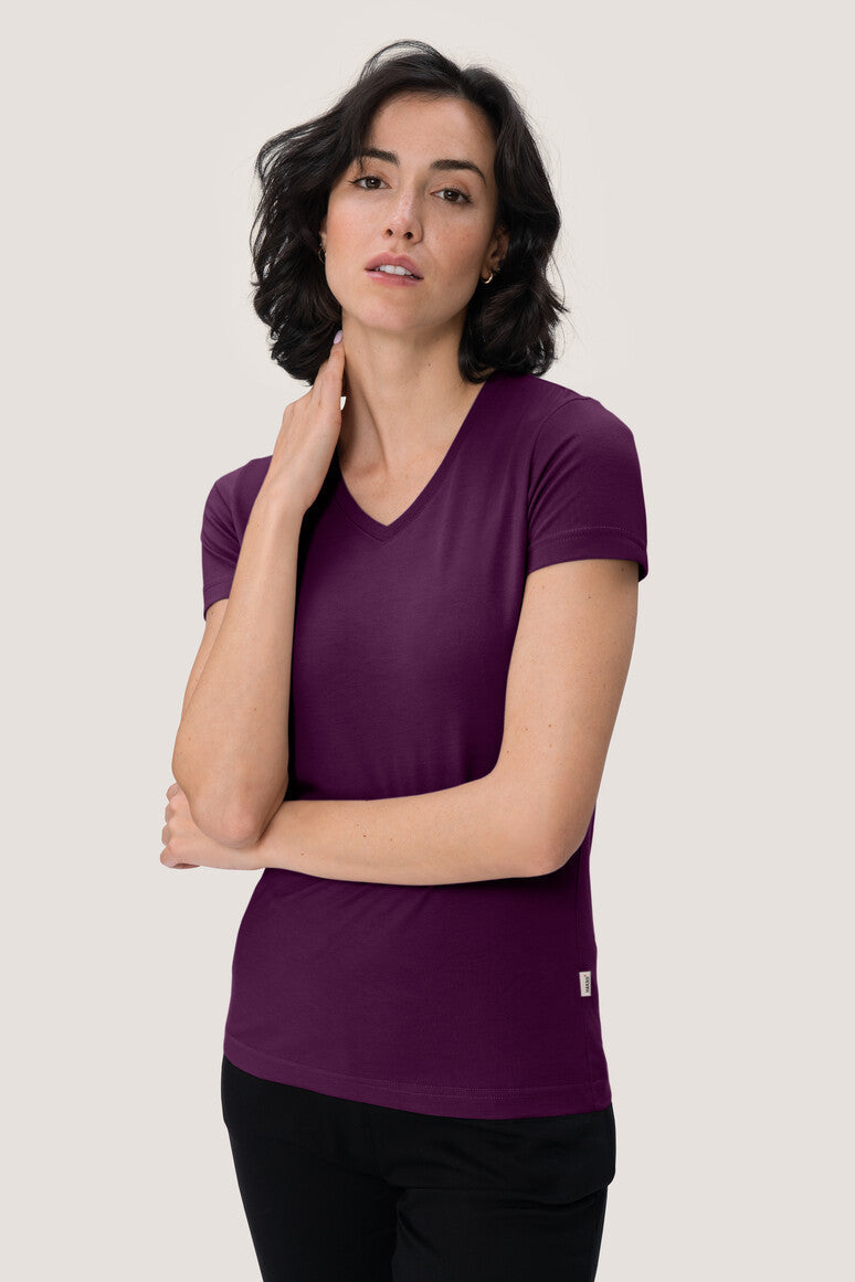NO. 181  HAKRO DAMEN V-SHIRT MIKRALINAR® Gr. 2XL - 6XL