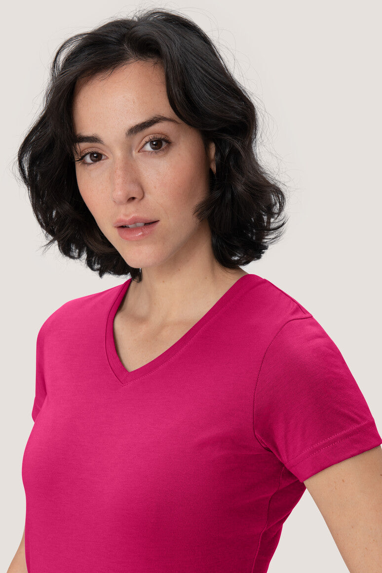 NO. 181  HAKRO DAMEN V-SHIRT MIKRALINAR® Gr. 2XL - 6XL