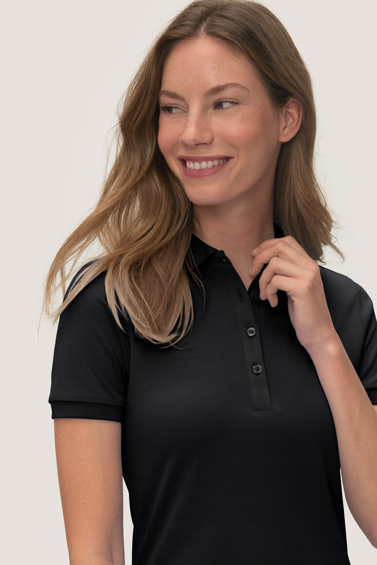 NO. 214  HAKRO COTTON TEC® DAMEN POLOSHIRT Gr. XS - 3XL