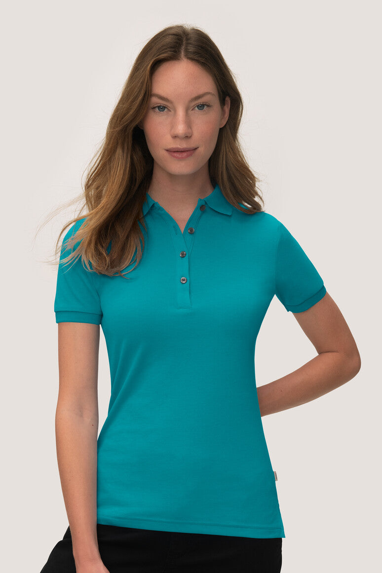 NO. 214  HAKRO COTTON TEC® DAMEN POLOSHIRT Gr. XS - 3XL