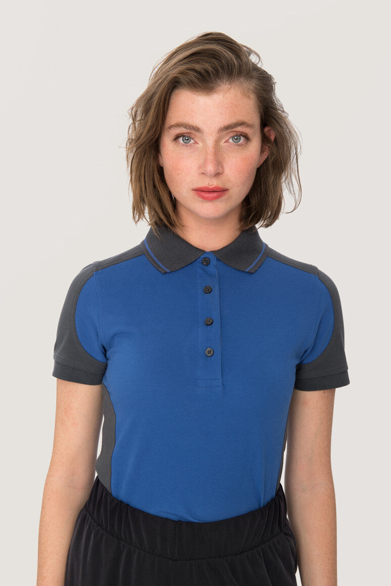 NO. 239  HAKRO DAMEN POLOSHIRT CONTRAST MIKRALINAR® Gr. XS - 6XL