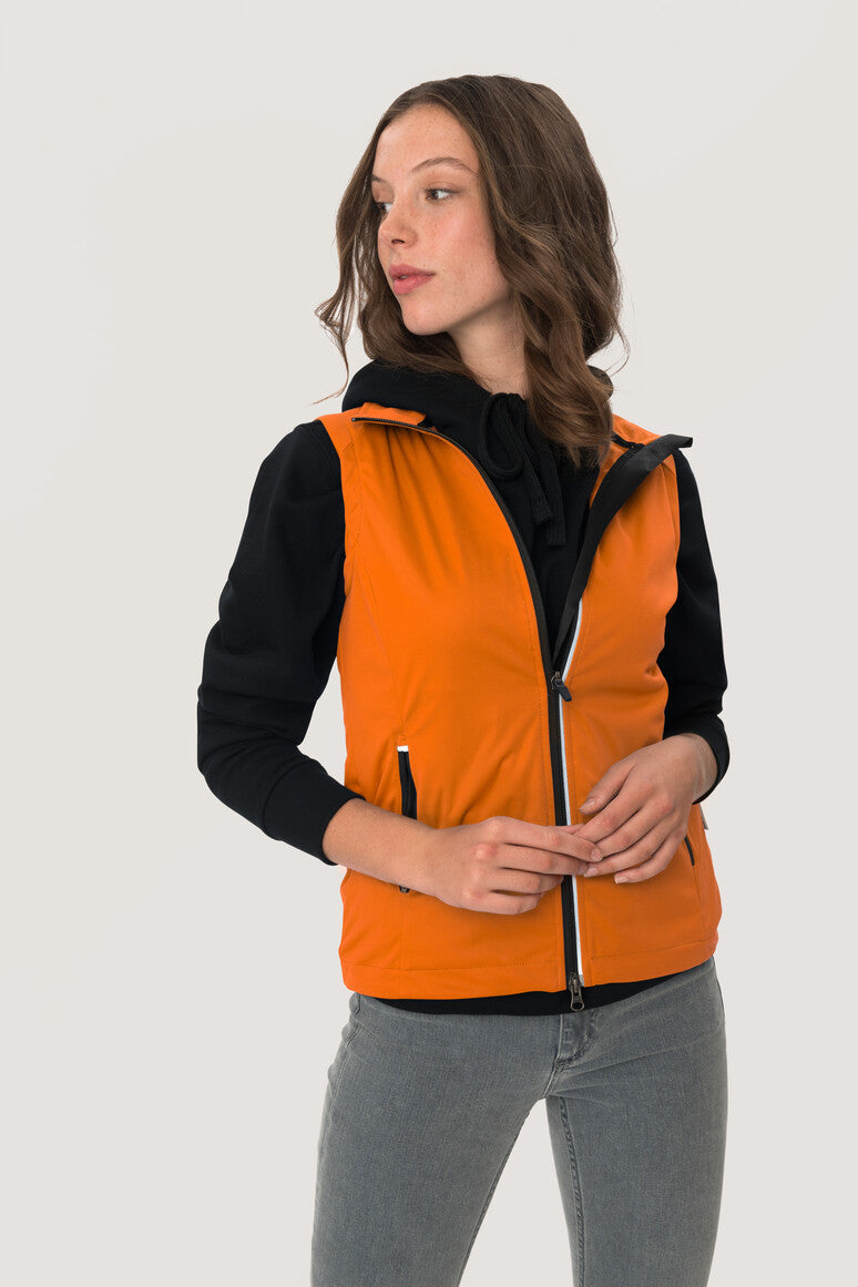 NO. 254 HAKRO DAMEN LIGHT-SOFTSHELLWESTE SARINA Gr. XS - 6XL