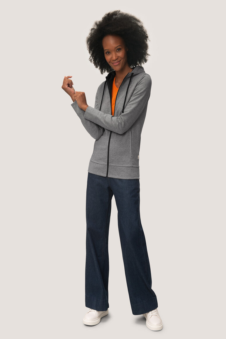 NO. 255  HAKRO DAMEN KAPUZENJACKE BONDED Gr. XS - 3XL