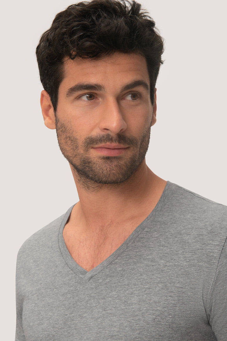 NO. 272  HAKRO UNISEX V-SHIRT STRETCH Gr. XS - 3XL