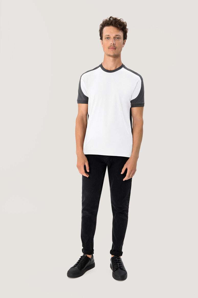 NO. 290  HAKRO UNISEX T-SHIRT CONTRAST MIKRALINAR® GR. XS - 6XL