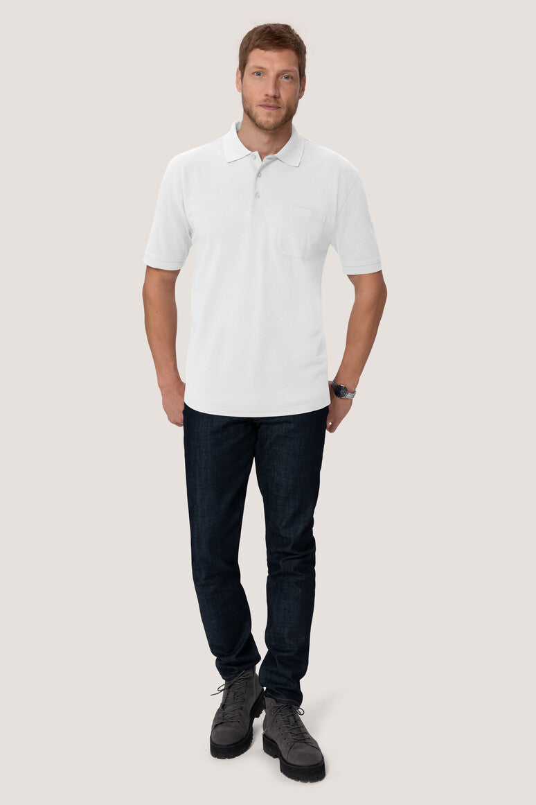 NO. 812  HAKRO HERREN POCKET-POLOSHIRT MIKRALINAR® Gr. XS - XL
