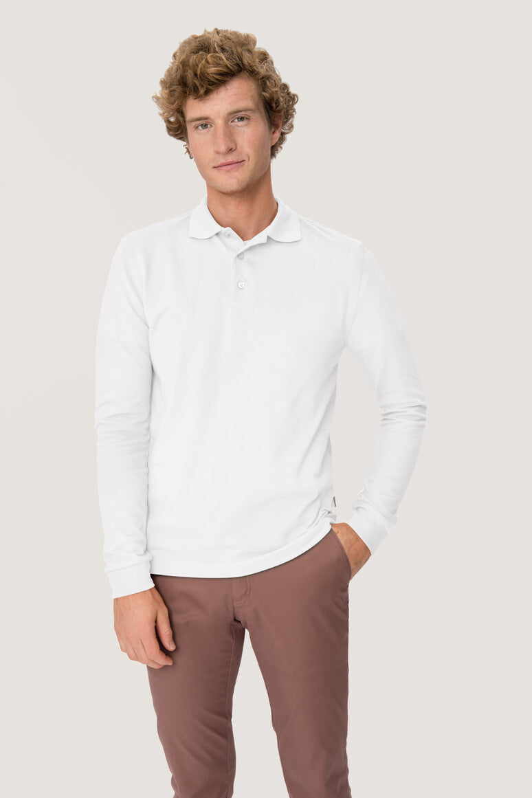 NO. 815  HAKRO HERREN LONGSLEEVE-POLOSHIRT MIKRALINAR® Gr. XS - XL