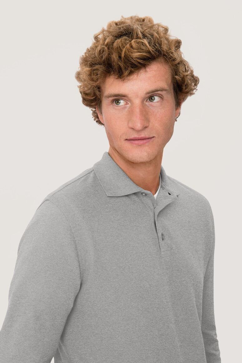 NO. 815  HAKRO HERREN LONGSLEEVE-POLOSHIRT MIKRALINAR® Gr. XS - XL