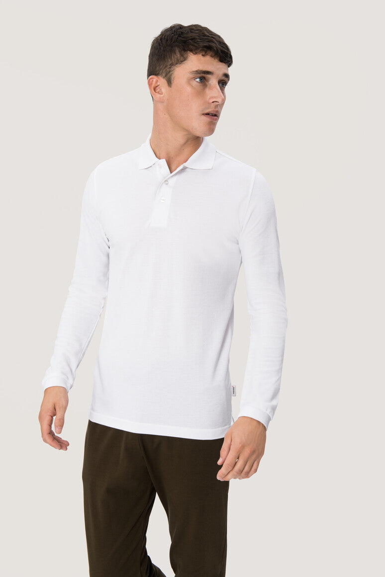 NO. 820  HAKRO UNISEX LONGSLEEVE-POLOSHIRT CLASSIC Gr. XS - 3XL