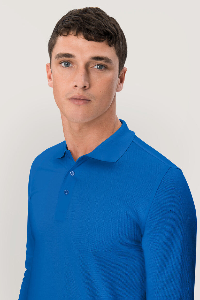 NO. 820  HAKRO UNISEX LONGSLEEVE-POLOSHIRT CLASSIC Gr. XS - 3XL