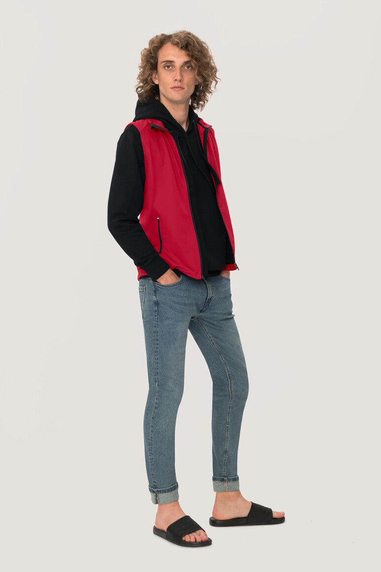 NO. 854  HAKRO HERREN LIGHT-SOFTSHELLWESTE EDMONTON Gr. XS - 6XL