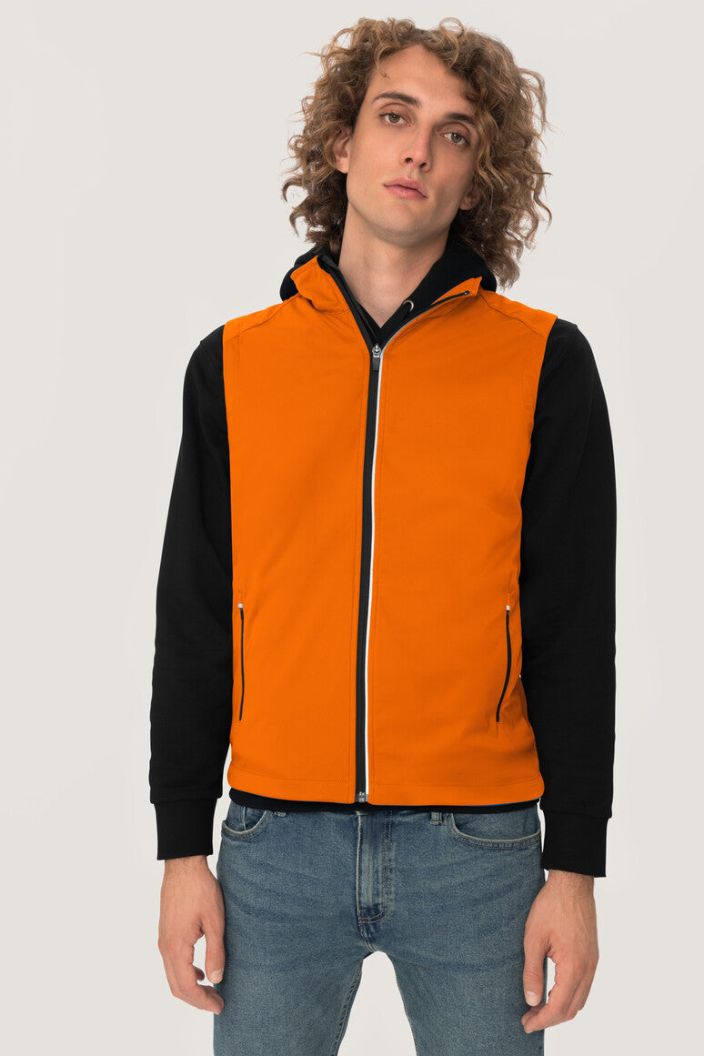 NO. 854  HAKRO HERREN LIGHT-SOFTSHELLWESTE EDMONTON Gr. XS - 6XL