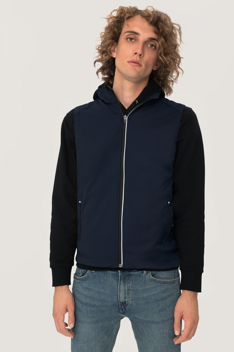 NO. 854  HAKRO HERREN LIGHT-SOFTSHELLWESTE EDMONTON Gr. XS - 6XL