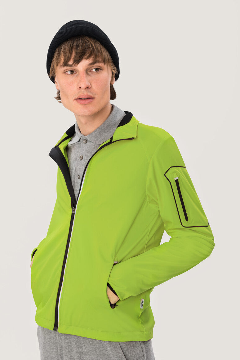 NO. 856  HAKRO HERREN LIGHT-SOFTSHELLJACKE BRANTFORD Gr. XS - 6XL